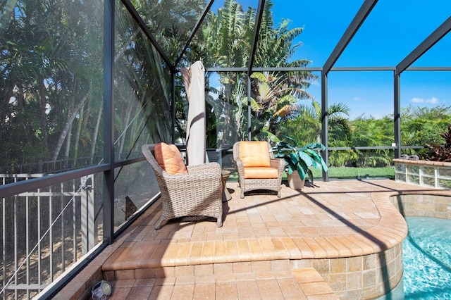 view of sunroom / solarium