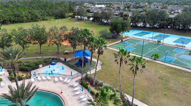 birds eye view of property