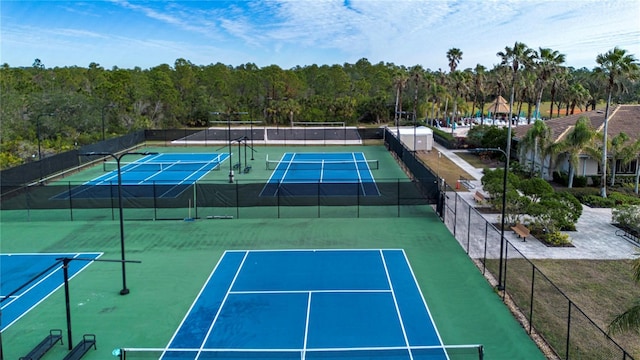 view of tennis court