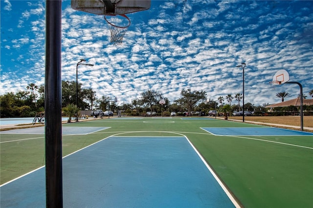 view of basketball court