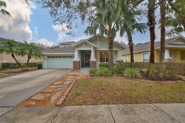 craftsman-style house featuring a garage