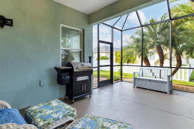 view of sunroom / solarium