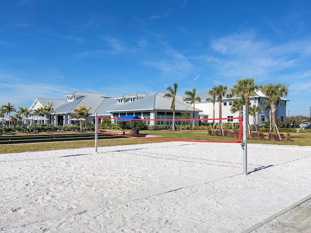 view of property's community with volleyball court