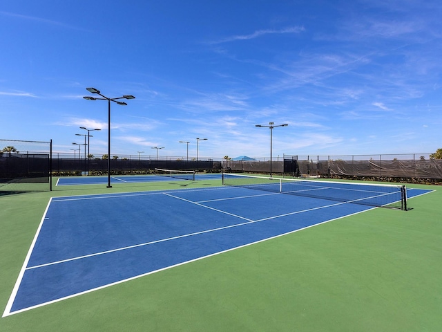 view of tennis court