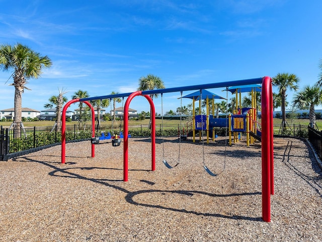 community playground featuring fence