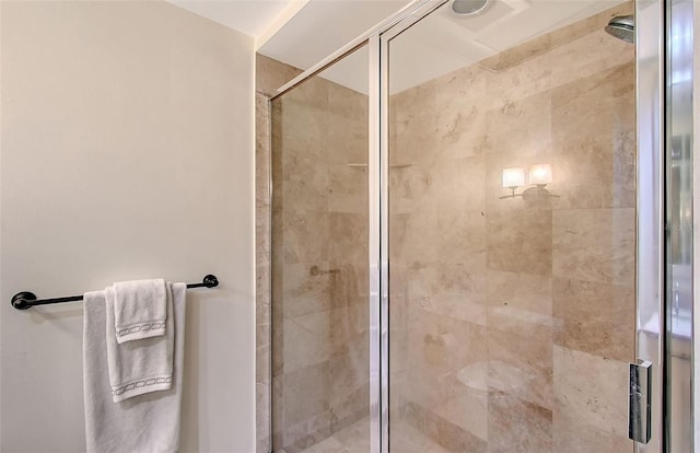 bathroom with walk in shower