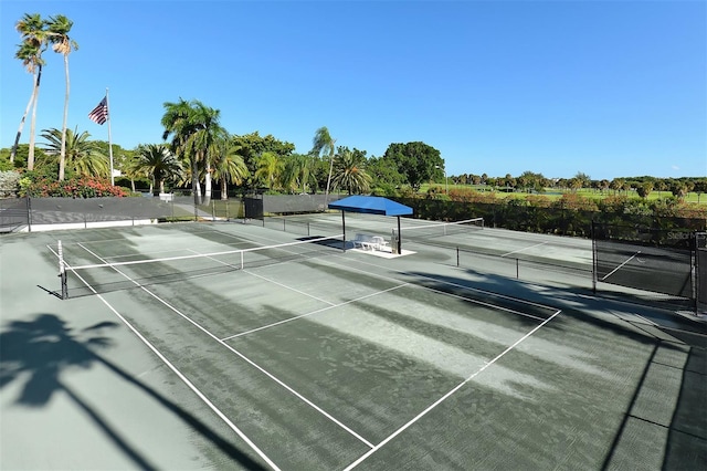 view of tennis court