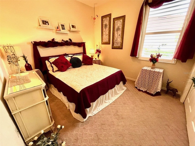 bedroom featuring carpet floors