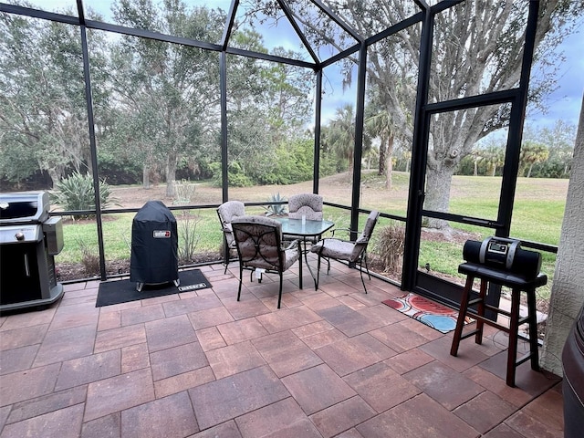 view of sunroom / solarium