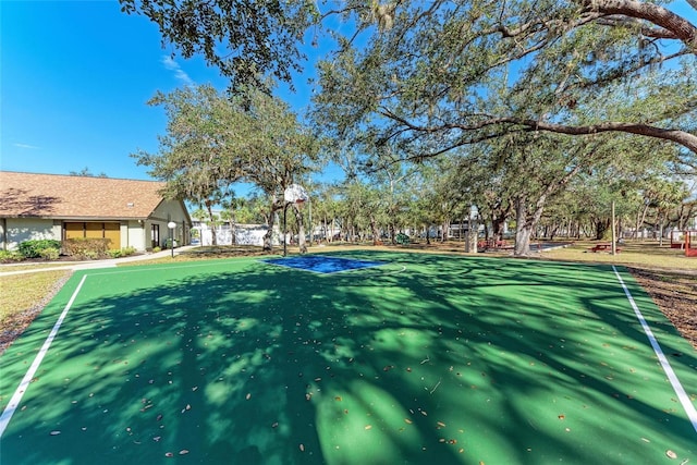 view of property's community featuring community basketball court