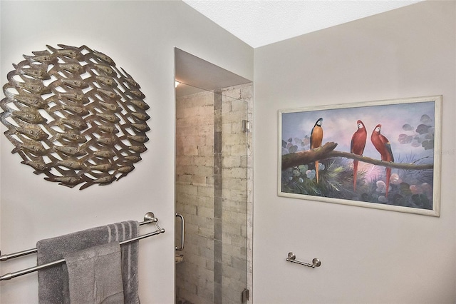 bathroom featuring an enclosed shower