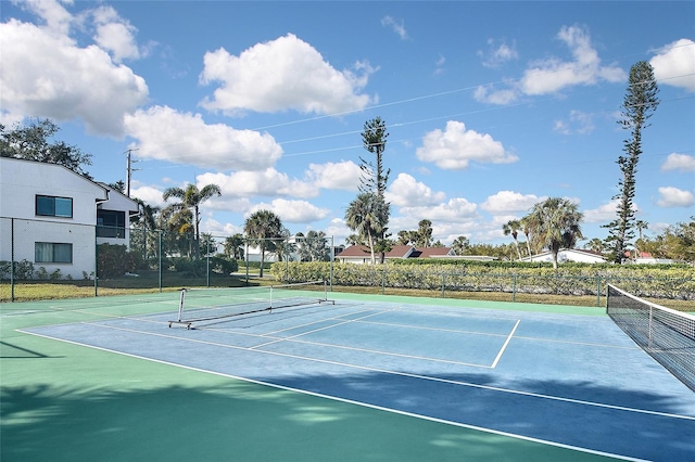 view of tennis court