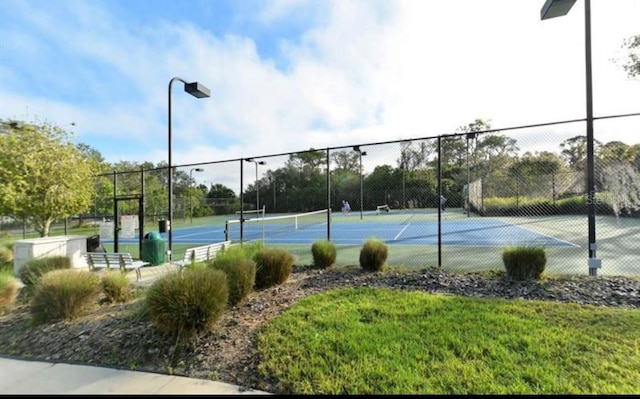 view of sport court