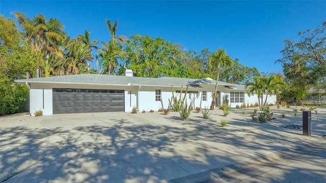 ranch-style house with a garage