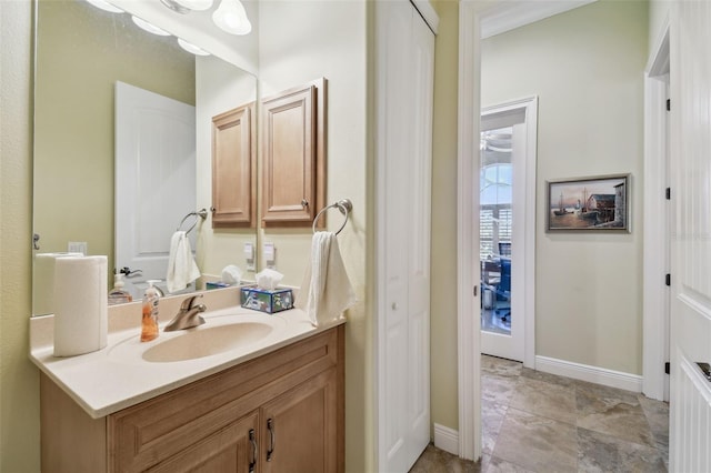 bathroom featuring vanity