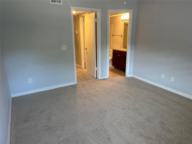 view of carpeted empty room