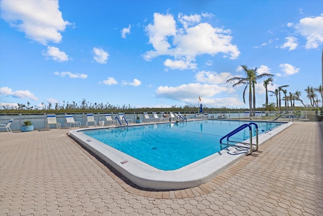 view of pool with a patio