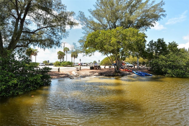 view of water feature