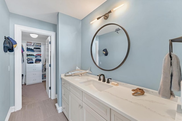 bathroom featuring vanity