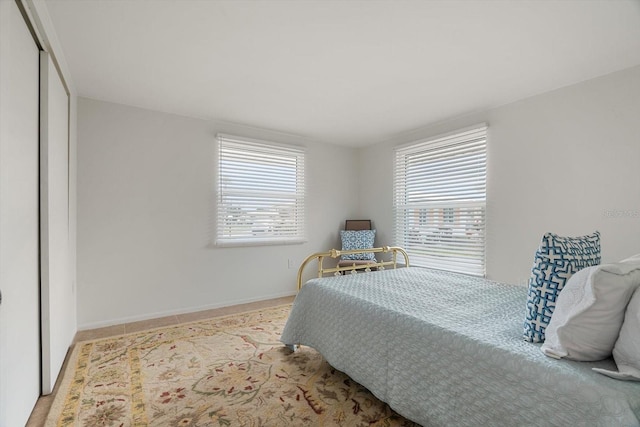 bedroom with a closet