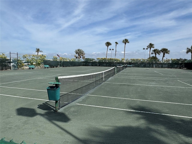 view of tennis court