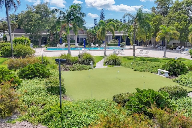 view of home's community with a pool