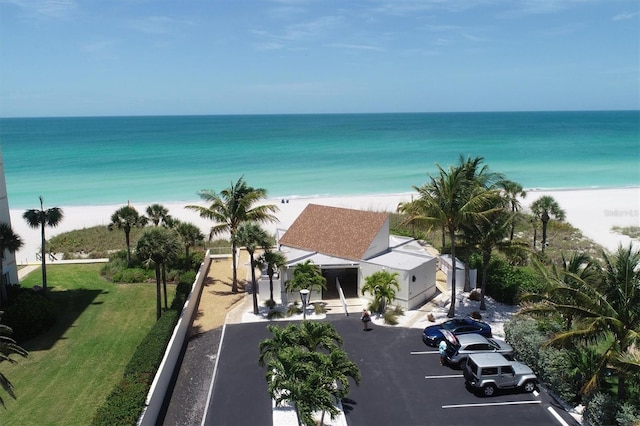 property view of water with a view of the beach