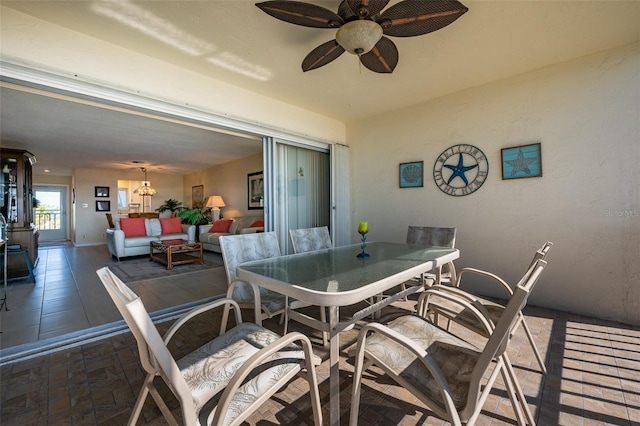 view of patio / terrace featuring an outdoor hangout area and ceiling fan