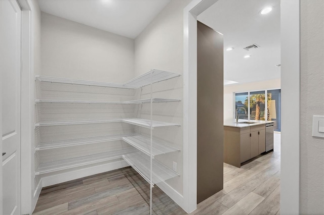 pantry with sink