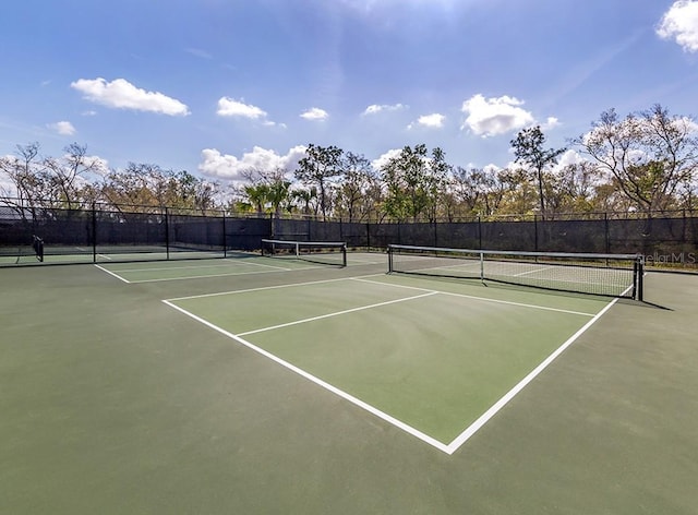 view of tennis court