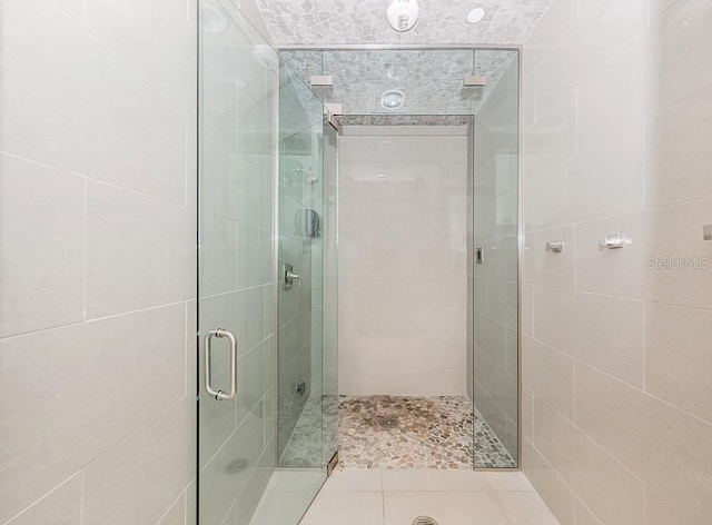 bathroom with walk in shower