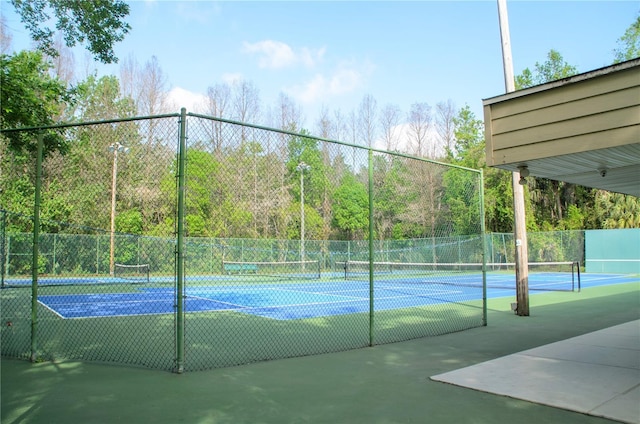 view of sport court