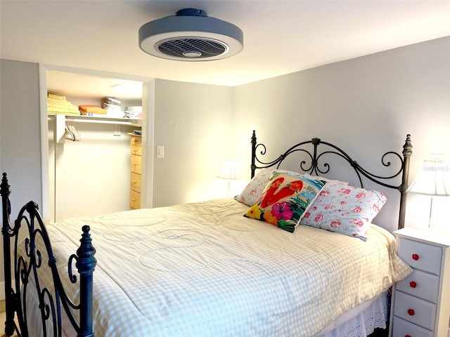 bedroom with a closet