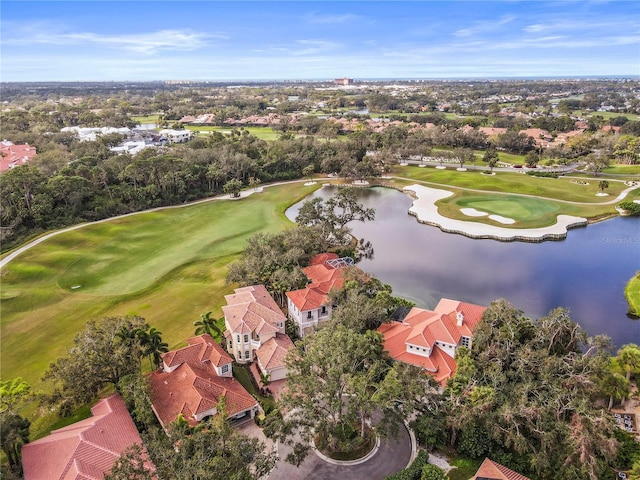 7460 Monte Verde, Sarasota, FL 34238 - aerial perspective of suburban area with a large body of water and a golf course