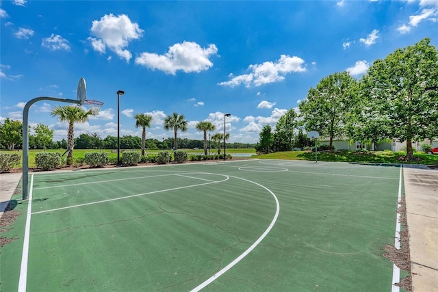 view of basketball court