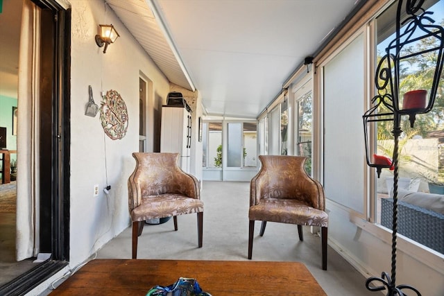 view of sunroom / solarium