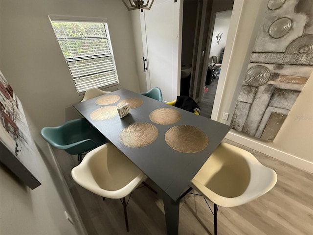 dining room featuring hardwood / wood-style floors