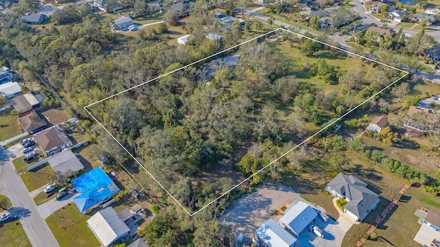 bird's eye view with a residential view