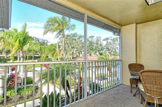 view of balcony