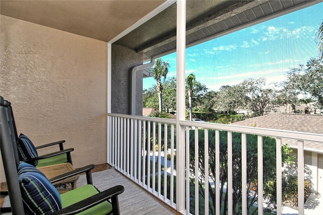 view of balcony