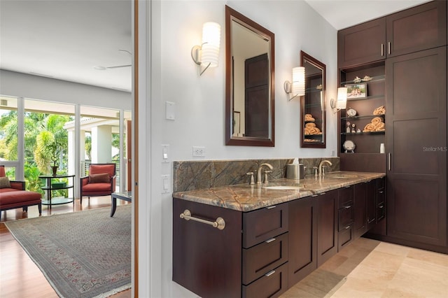 bathroom with vanity