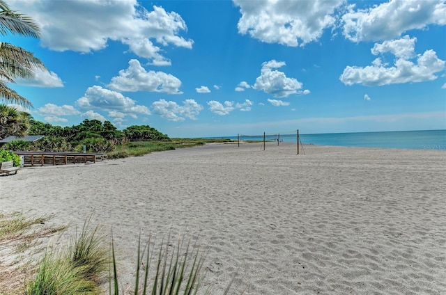 water view with a beach view