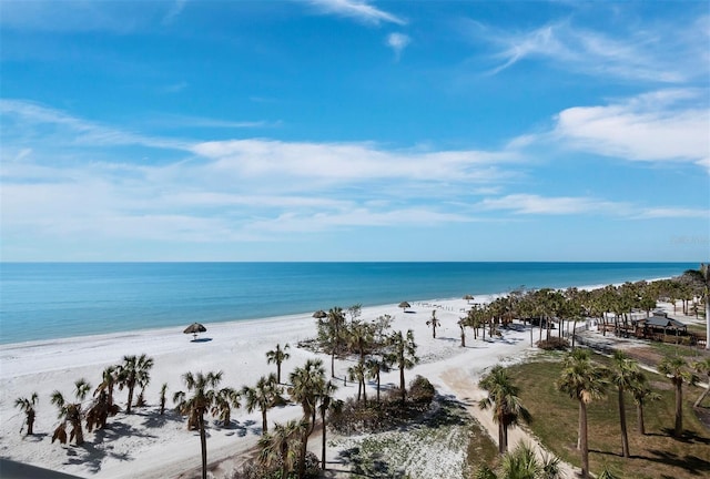 water view with a beach view