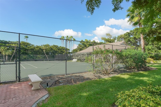 view of tennis court