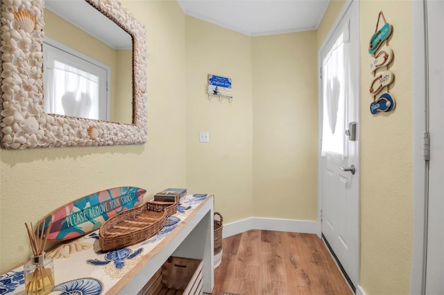 entryway featuring light hardwood / wood-style floors