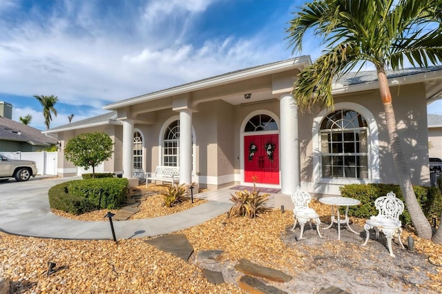 view of front of home