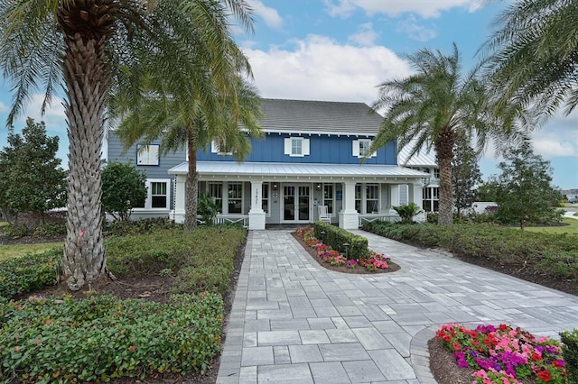 view of front of home with covered porch