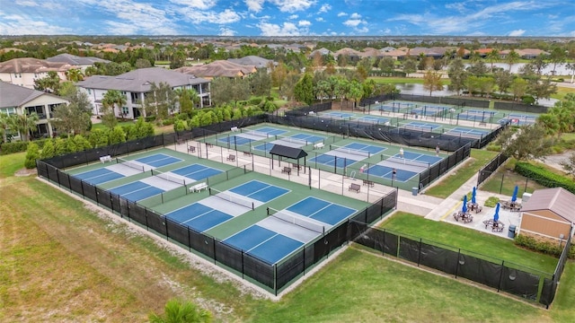 drone / aerial view featuring a residential view