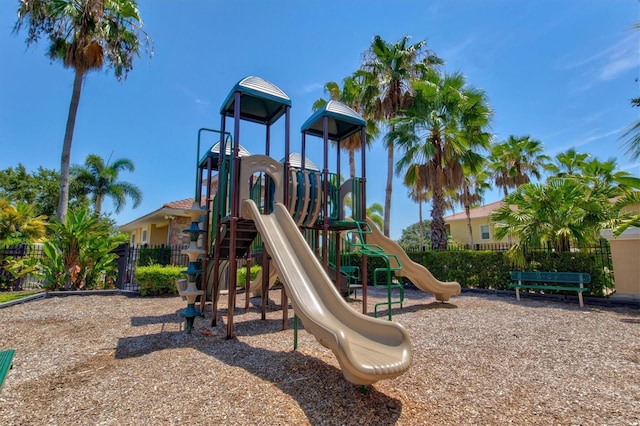 view of jungle gym