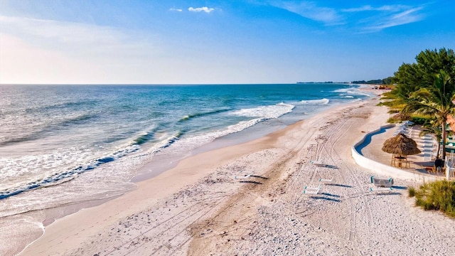 water view with a beach view